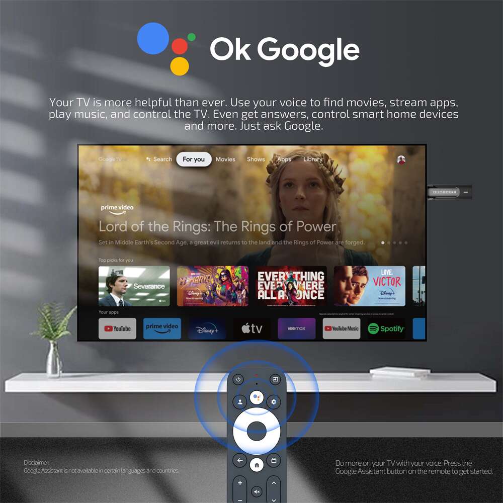 OEM GT1 Google Certified Amlogic S905y4 smart tv stick