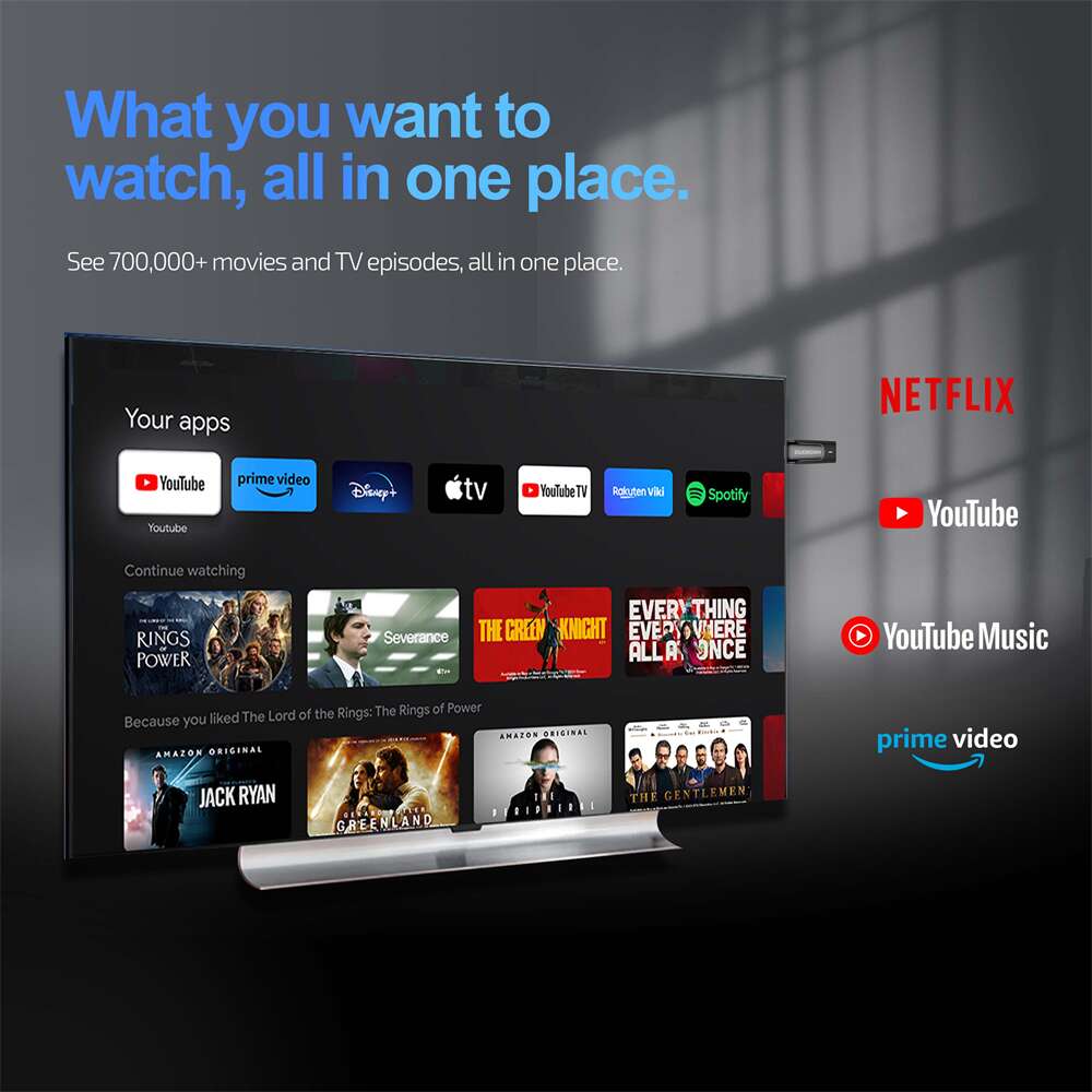 OEM GT1 Google Certified Amlogic S905y4 smart tv stick