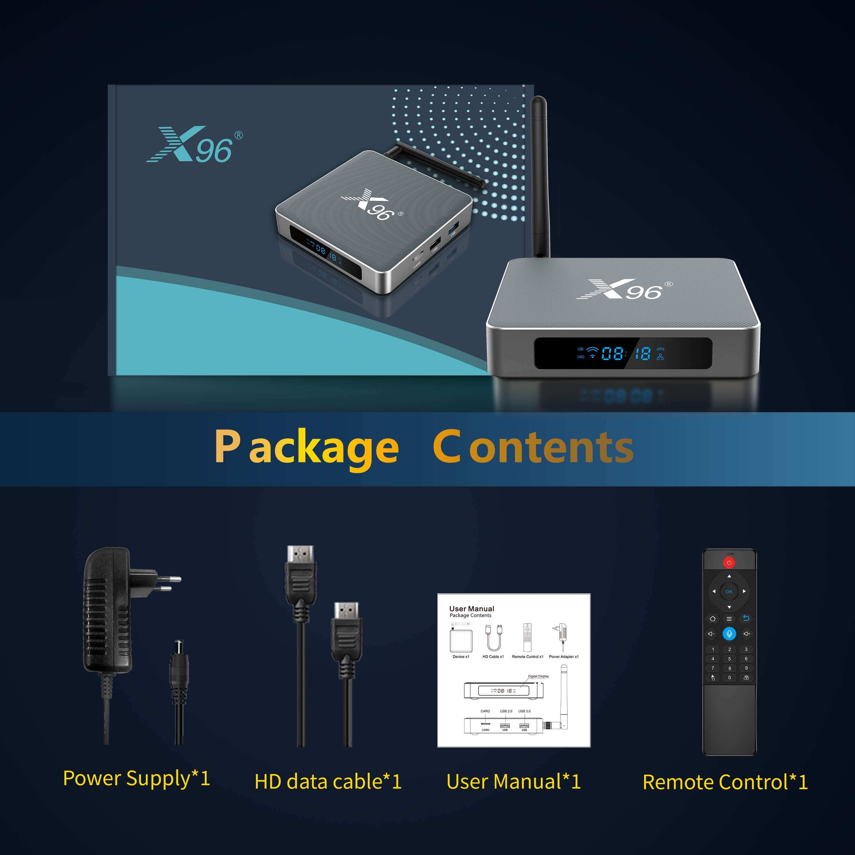 ODM Amlogic S922X X96 X9 iptv box by china Source manufacturer