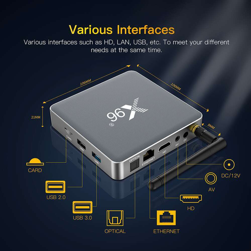 ODM Amlogic S922X X96 X9 iptv box by china Source manufacturer