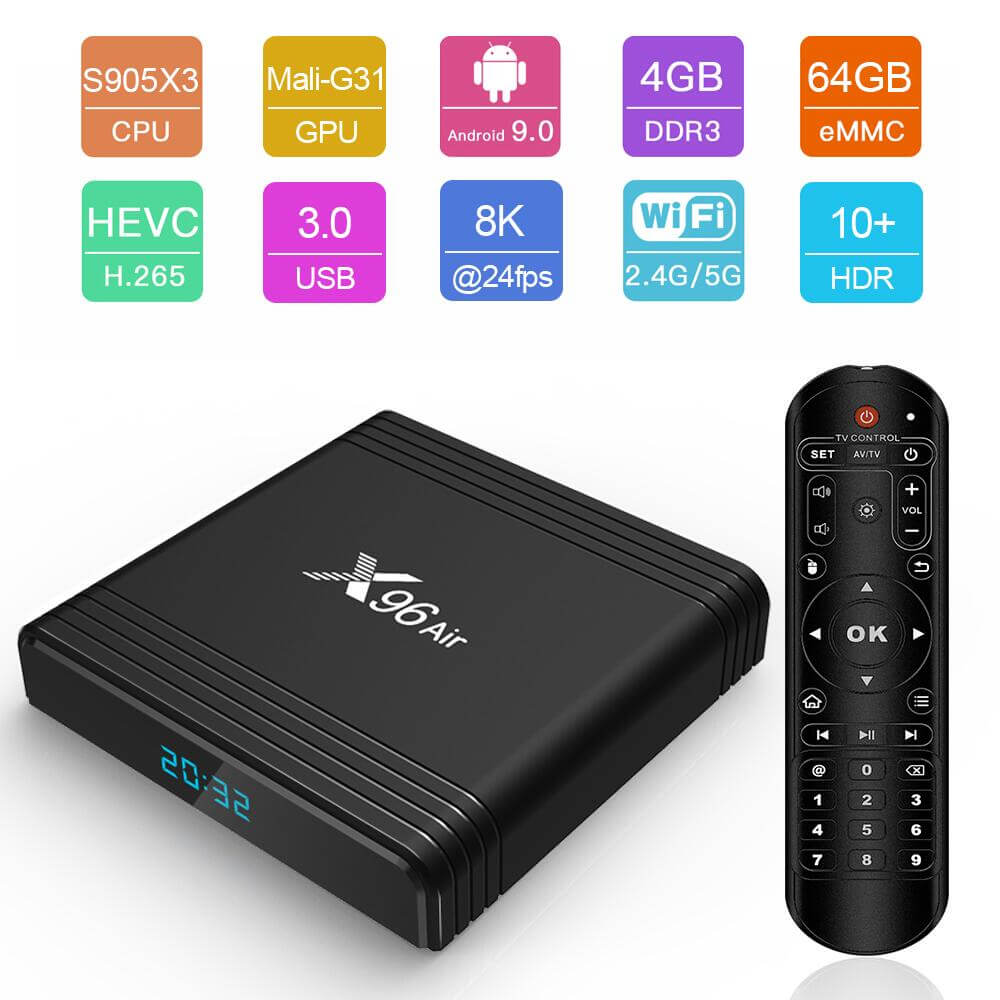 OEM amlogic S905X3 X96 air iptv box