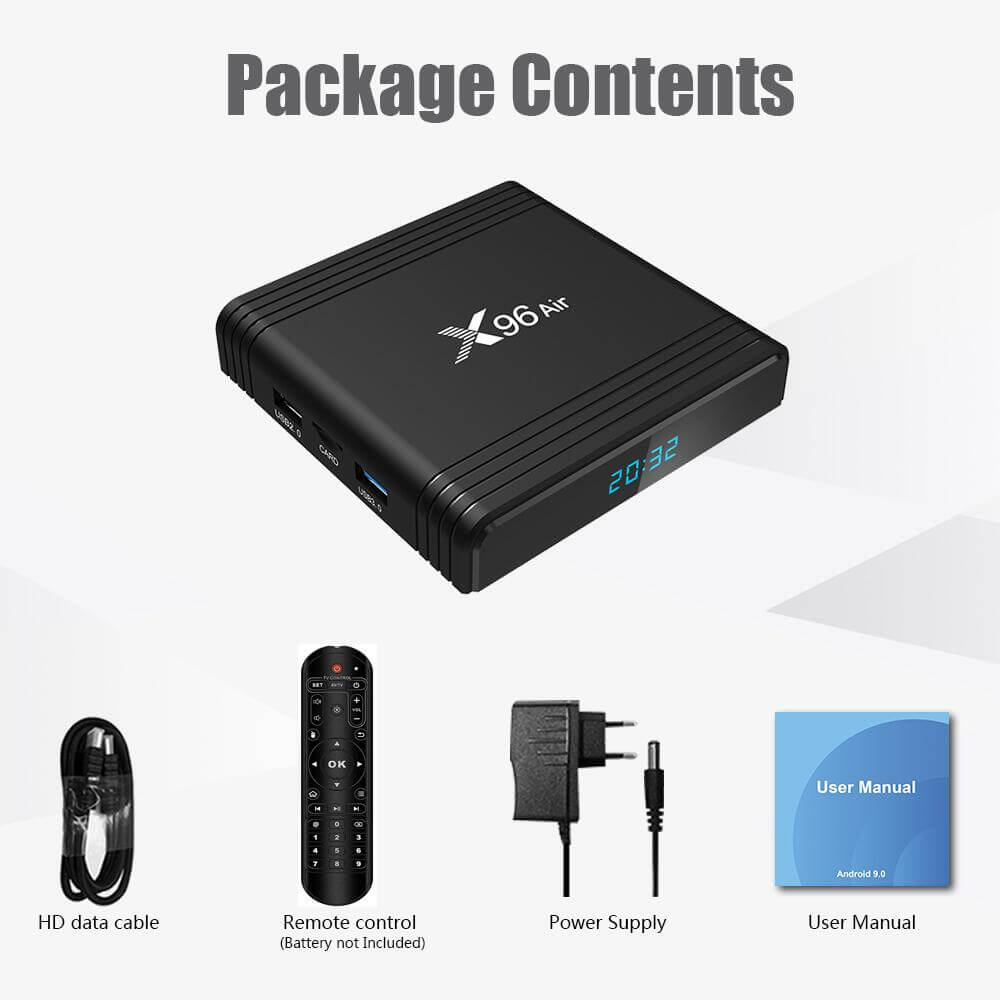 OEM amlogic S905X3 X96 air iptv box