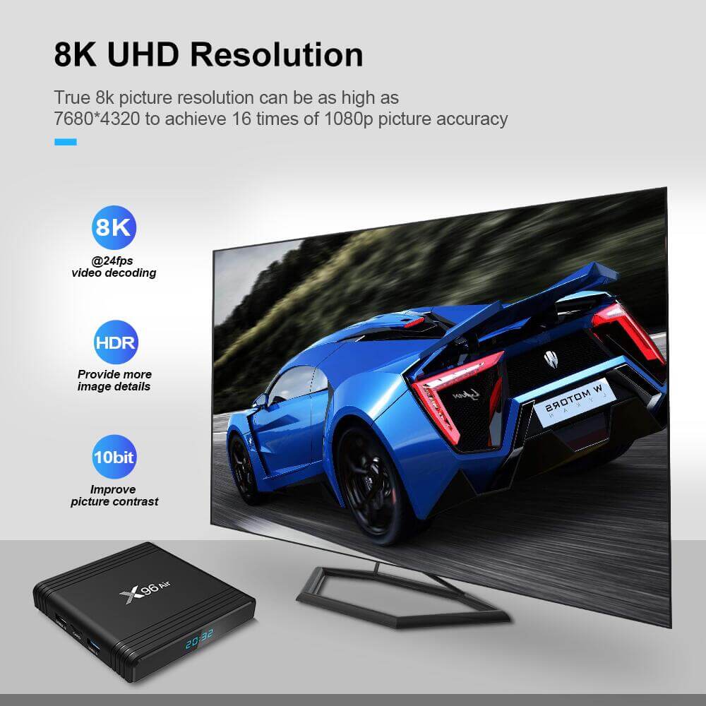 OEM amlogic S905X3 X96 air iptv box