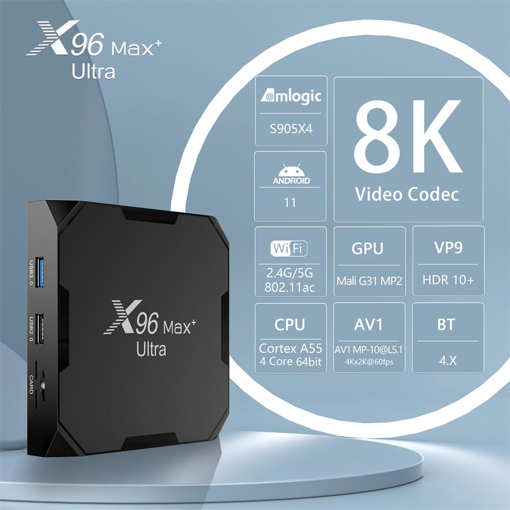 amlogic S905X3 X96 max+ Ultra set top boxes