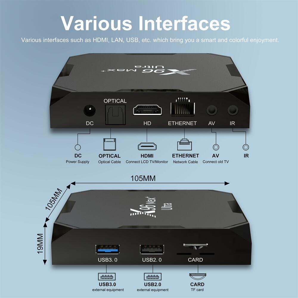 amlogic S905X3 X96 max+ Ultra set top boxes