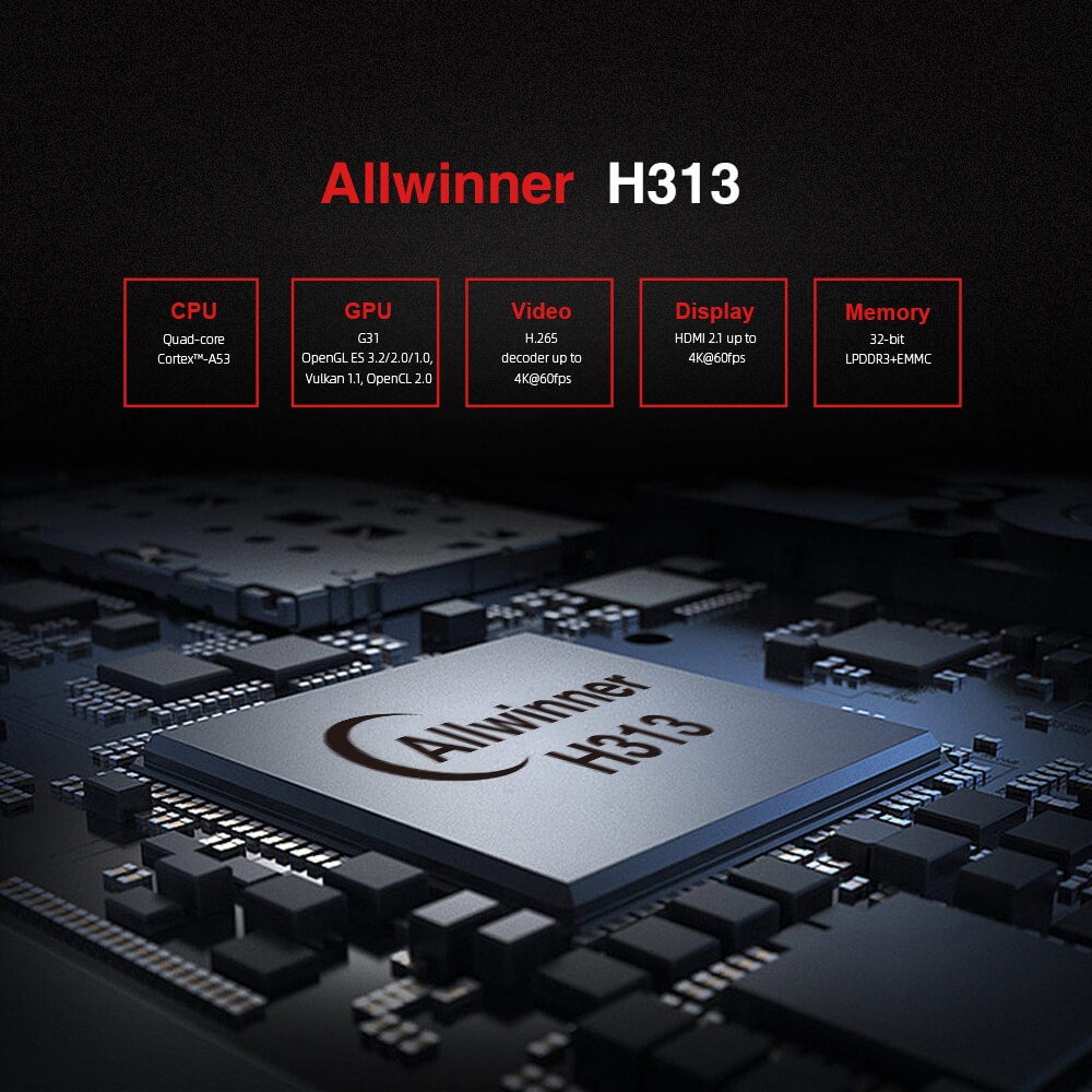 X96 S400 Allwinner H313 android tv stick