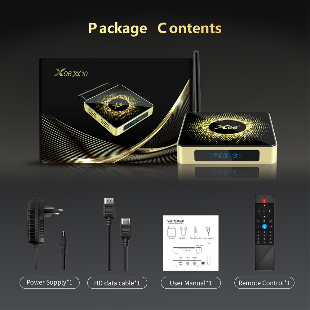 ODM Amlogic S928X X96 X10 iptv box by original manufacturer