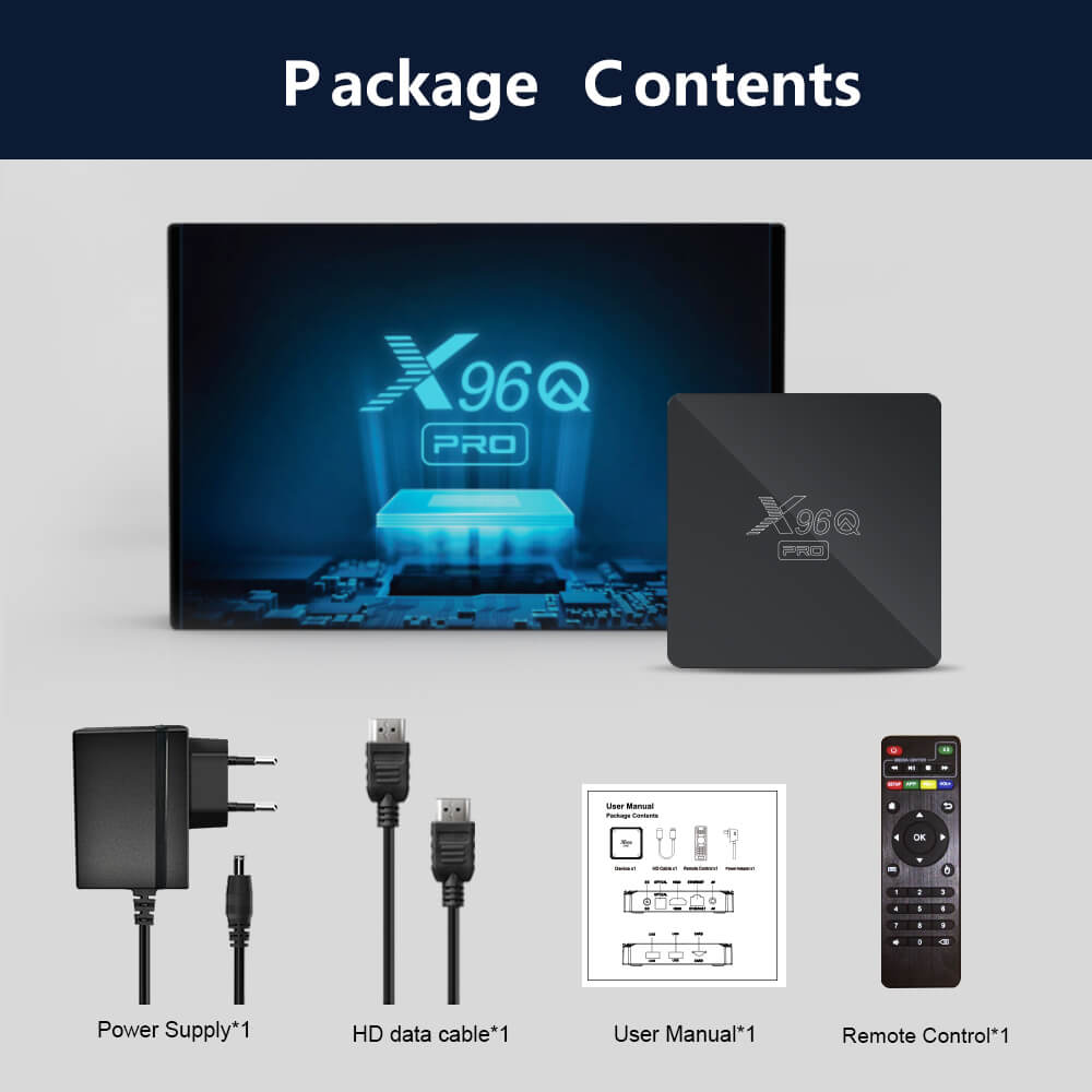 ODM X96Q Pro Allwinner H313 set top boxes