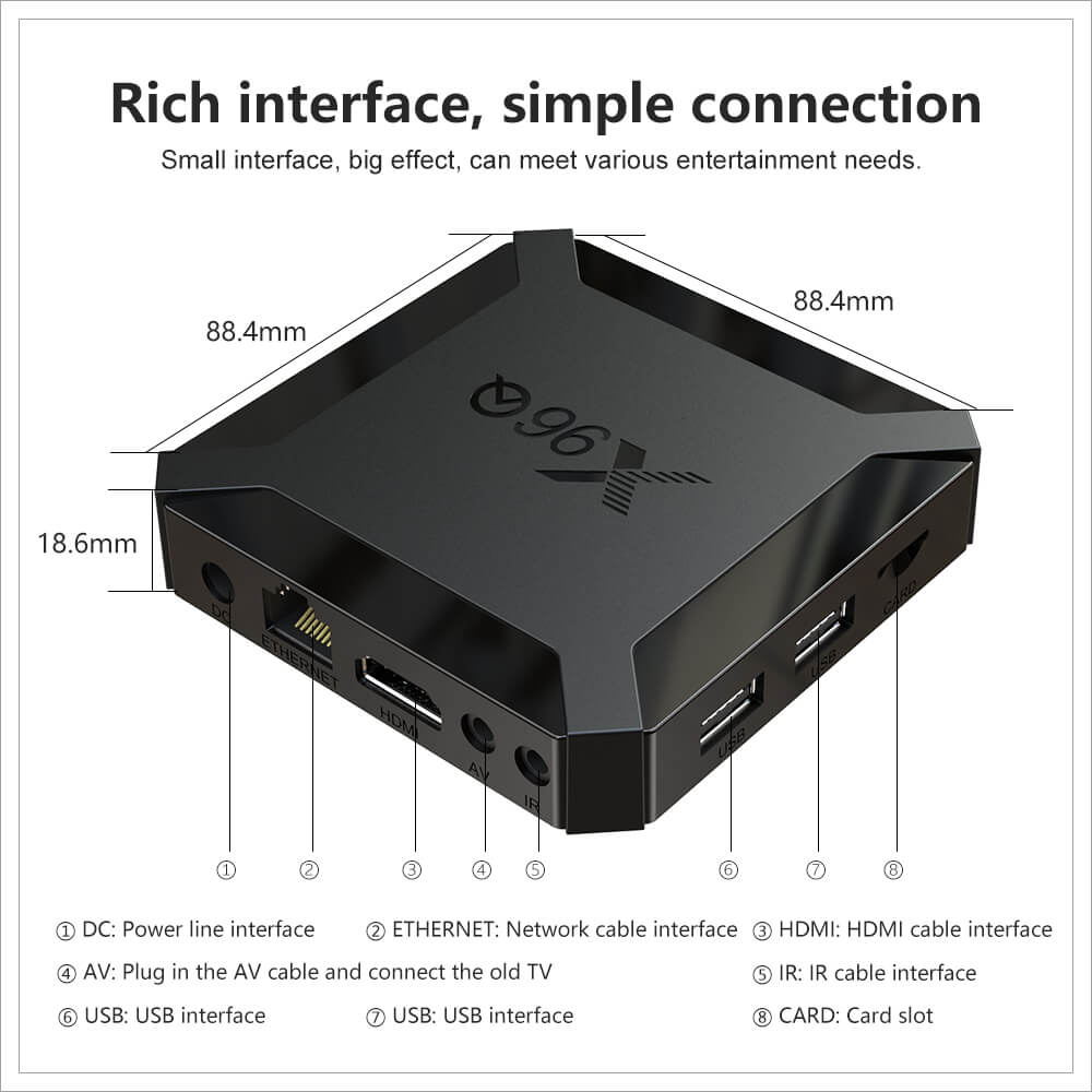 OEM X96Q Allwinner H313 iptv box